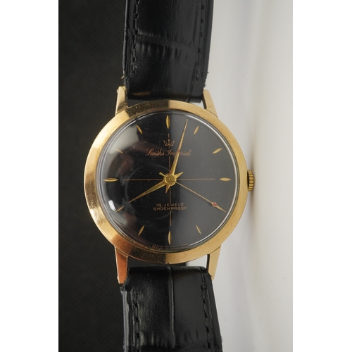 119 - A gentleman's 1950's 9ct gold Smiths Imperial manual wind wrist watch, on a later associated Condor ... 