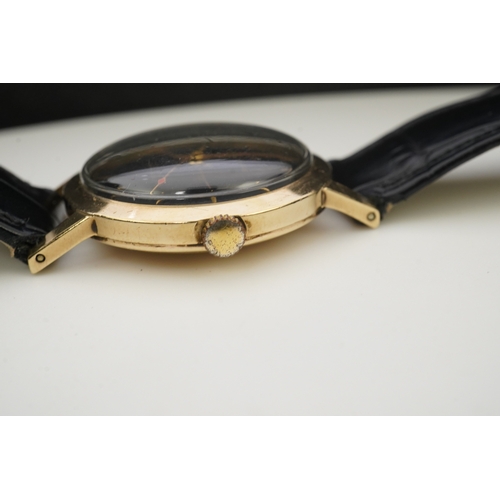 119 - A gentleman's 1950's 9ct gold Smiths Imperial manual wind wrist watch, on a later associated Condor ... 