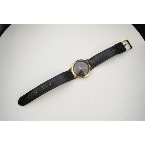 119 - A gentleman's 1950's 9ct gold Smiths Imperial manual wind wrist watch, on a later associated Condor ... 