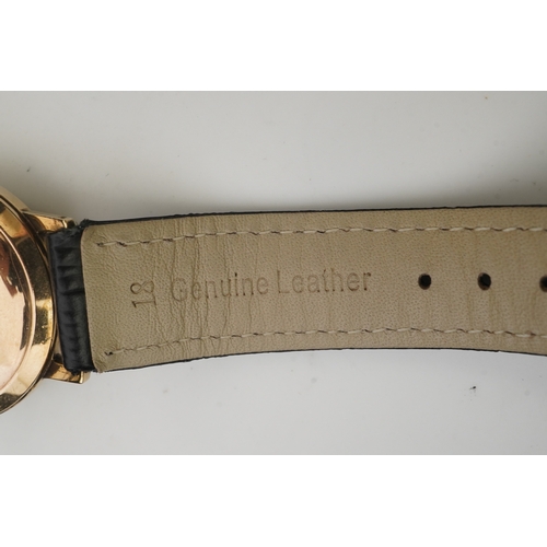 119 - A gentleman's 1950's 9ct gold Smiths Imperial manual wind wrist watch, on a later associated Condor ... 