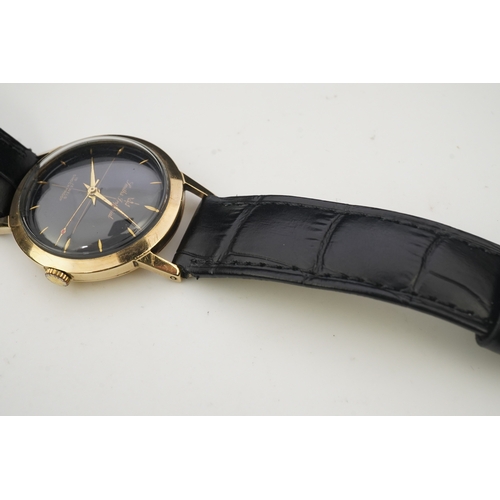 119 - A gentleman's 1950's 9ct gold Smiths Imperial manual wind wrist watch, on a later associated Condor ... 