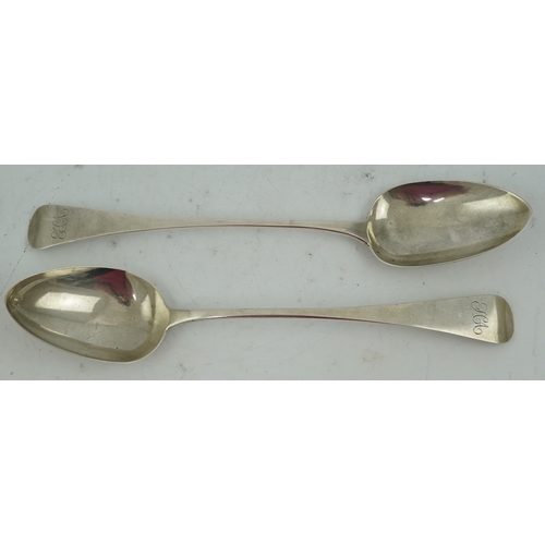 12 - A George III provincial silver Old English pattern basting spoon by George Murray, Newcastle, 1824, ... 