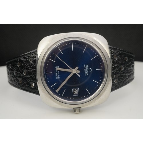 121 - A gentleman's 1970's stainless steel Omega de Ville Automatic Dynamic wrist watch, on an Omega steel... 