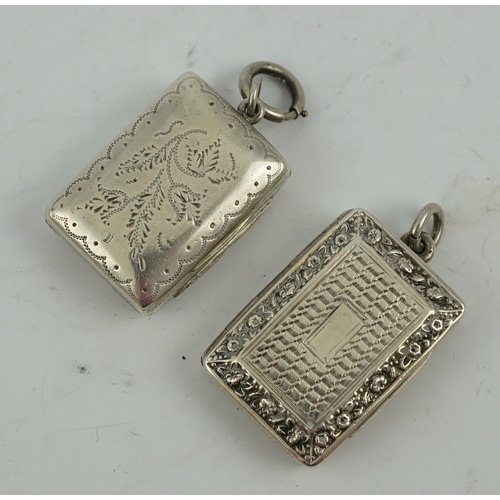 31 - A George IV engraved and embossed silver rectangular vinaigrette by John Bettridge, Birmingham, circ... 