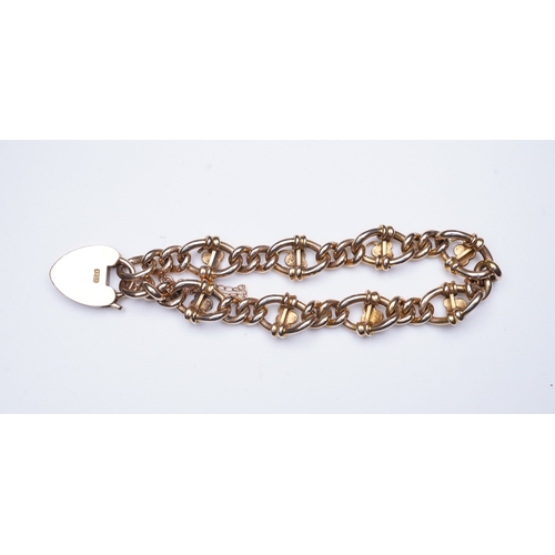 325 - An Edwardian seed pearl bracelet, early 20th century composed of fancy linking accented with seed pe... 