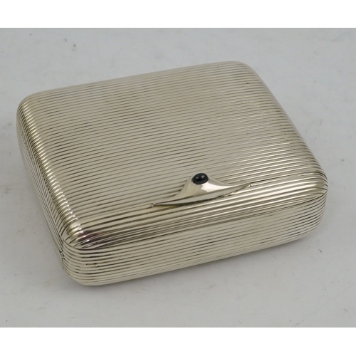 44 - A late 19th century Viennese 900 standard silver folding cigar/cigarette case, by George Adam Scheid... 