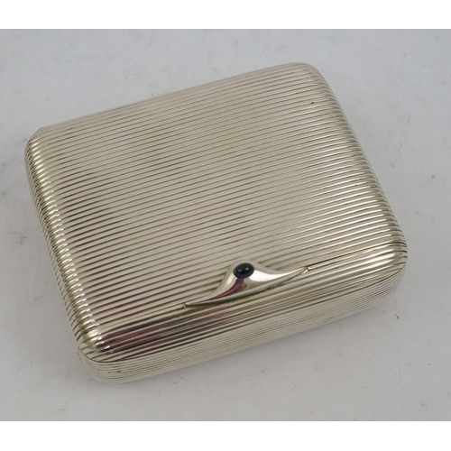 44 - A late 19th century Viennese 900 standard silver folding cigar/cigarette case, by George Adam Scheid... 