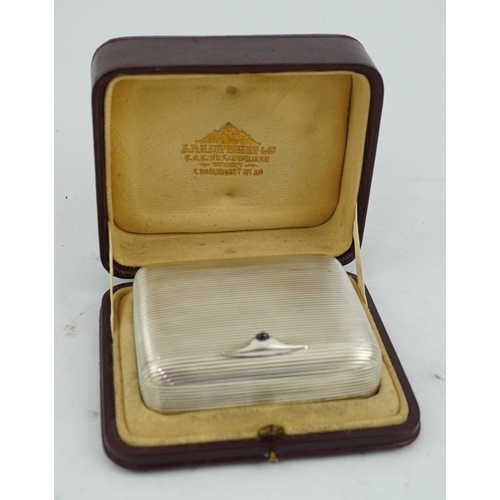 44 - A late 19th century Viennese 900 standard silver folding cigar/cigarette case, by George Adam Scheid... 