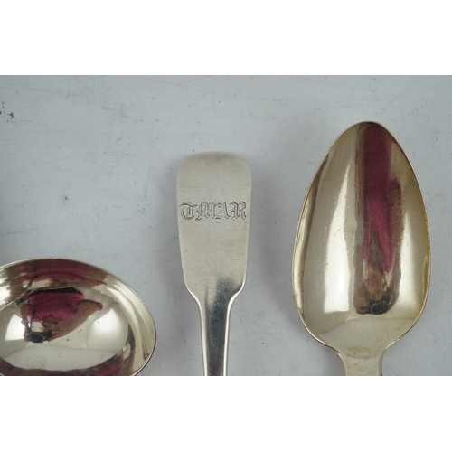 53 - A matched set of seven late Victorian silver table spoons by Goldsmiths & Silversmiths Co Ltd (5) an... 