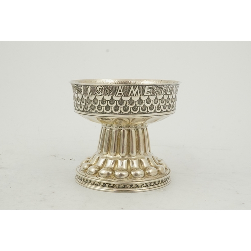 61 - An Edwardian embossed silver replica model of the 16th century Tudor Cup or Holms Cup, by Nathan & H... 