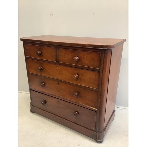 1028 - A Victorian mahogany chest, width 112cm, depth 50cm, height 105cm. Condition - fair