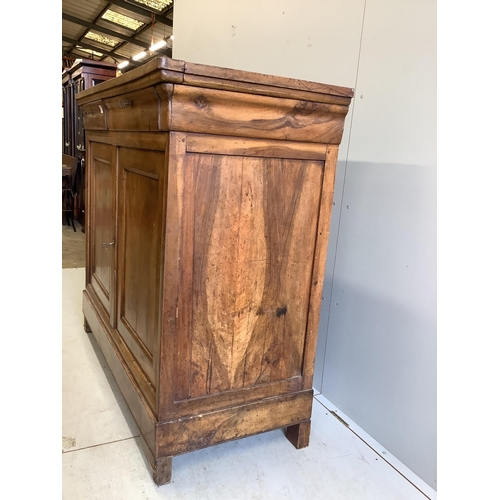 1116 - A 19th century French cabinet, width 148cm, depth 63cm, height 129cm. Condition - poor