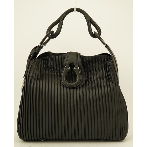 1250 - A Giorgio Armani black leather tote with original dust bag