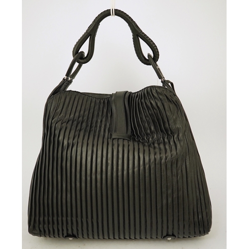 1250 - A Giorgio Armani black leather tote with original dust bag