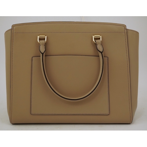 1251 - A Michael Kors taupe leather handbag