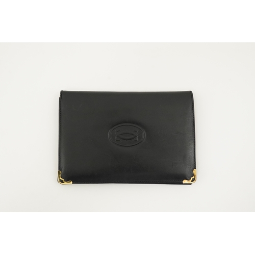 1254 - A gentleman's black Cartier wallet