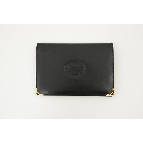 1254 - A gentleman's black Cartier wallet