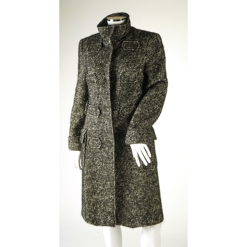 1265 - A Boss ladies black and white coat UK size 10