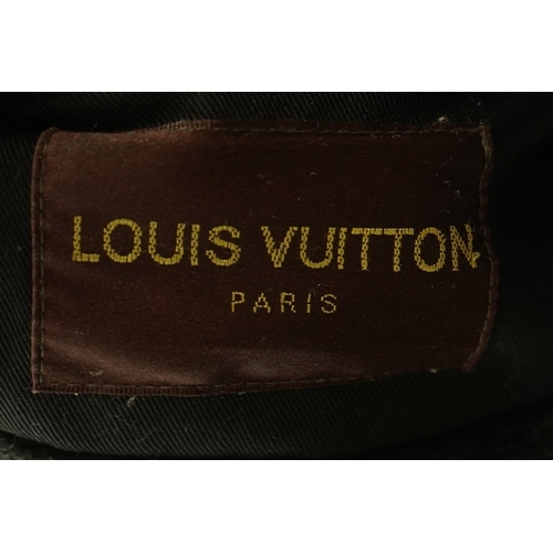 1297 - A Louis Vuitton black cotton double breasted coat Size Small