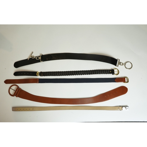 1298 - Five lady's belts