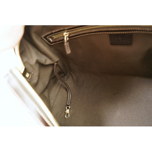 1301 - A vintage Gucci GG Classic Monogram Horsebit Shoulder Bag with original dust bag.