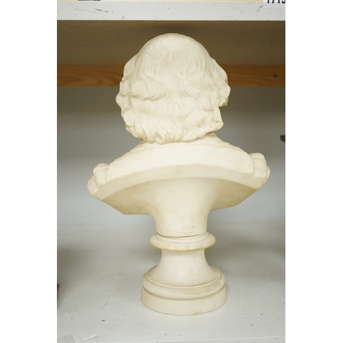 1356 - A Crystal Palace Art Union Copeland Parian bust of Shakespeare, published March 1 1864. Condition - ... 