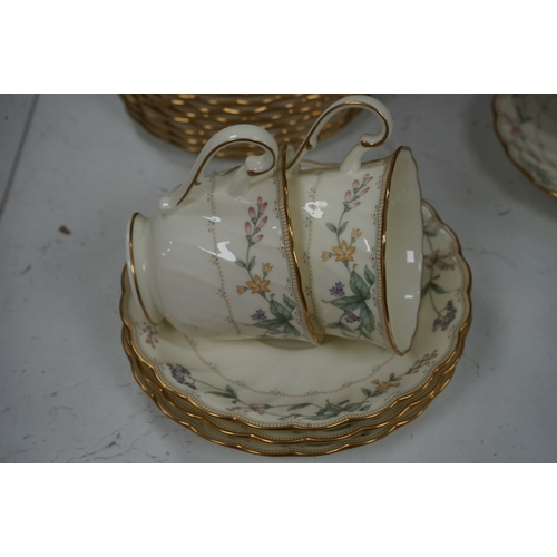 1388 - An extensive Noritake Brookhollow floral and gilt decorated dinner and tea service. Condition - go... 