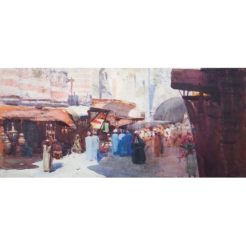 108 - Arthur Ernest Streeton (Australian, 1867-1943) Cairo street scenewatercoloursigned and dated '9720 x... 