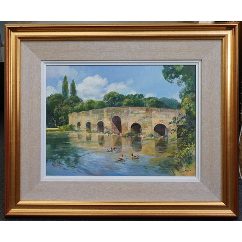 126 - § § Frank Wootton (English, 1914-1998) Stopham Bridge, Sussexoil on canvassigned30 x 40cm... 