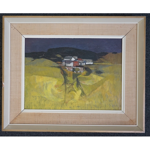 133 - § § John Elwyn (Welsh, 1916-1997) 'The Impending Evening'oil on boardsigned29 x 39.5cm... 