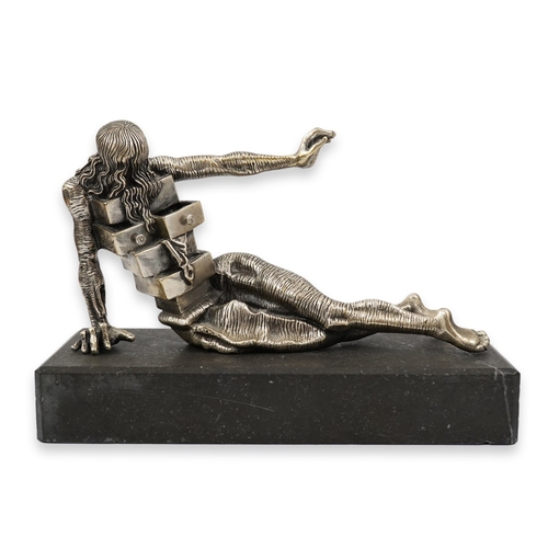 153 - § § Salvador Dali (Spanish, 1904-1989) Le Cabinet Anthropomorphique, 1973sterling silversigned, insc... 