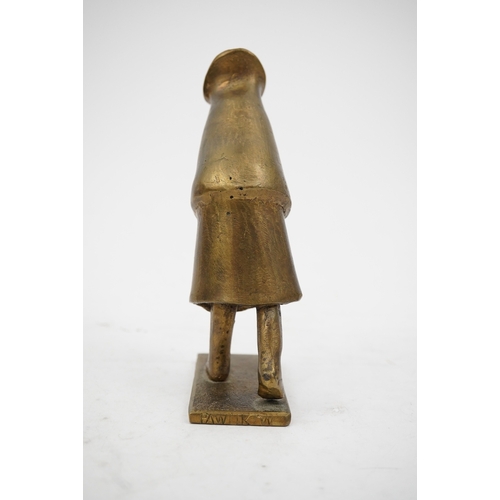 155 - Wladislaw Franek Pawlik (b.1940) Woman walkingbronzesigned and numbered16.5cm high, 10cm deep... 