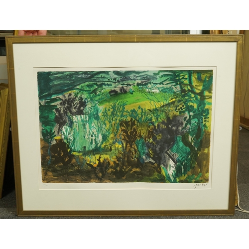 173 - § § John Piper (British, 1903-1992) Clydey, Pembrokeshire (L.370)screenprint in colours, 1984, on wo... 