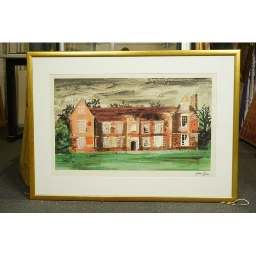 174 - § § John Piper (British, 1903-1992) Pyrton Manor, 1978artist's proof, screenprint on Archesstamped s... 