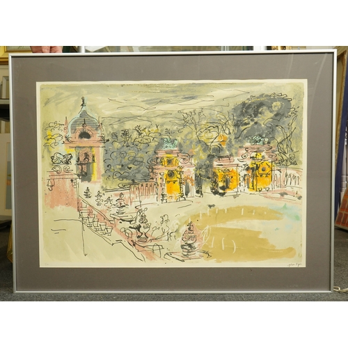 176 - § § John Piper (British, 1903-1992) Harlaxton Hall (L.372) 1984screenprintsigned in pencil, 4/9054 x... 