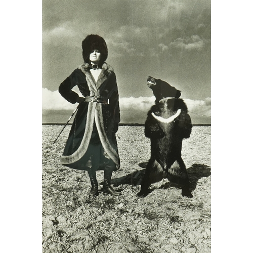 179 - Helmut Newton (1920-2004) Model in Fur with Bear & Model with Rampant Horsephotolithographs (2)66 x ... 