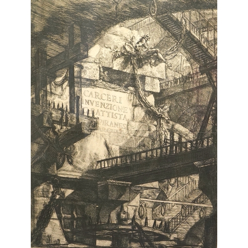 33 - Giovanni Battista Piranesi (Italian, 1720-1788) Carceri D'Invenzione: title pageetching and engravin... 