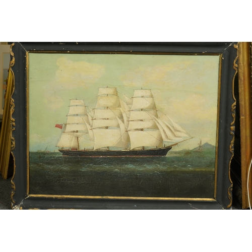 48 - Anglo-Chinese School, circa 1850 English Clipper ship off the Chinese coastoil on canvas44.5 x 58.5c... 