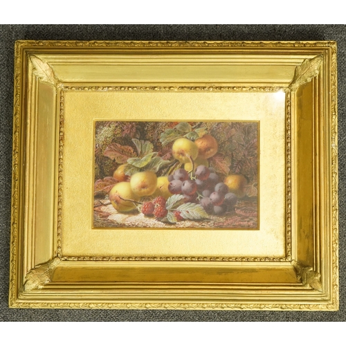 68 - Oliver Clare (British, 1853-1927) Still life of fruitoil on mill boardsigned15 x 23cm... 