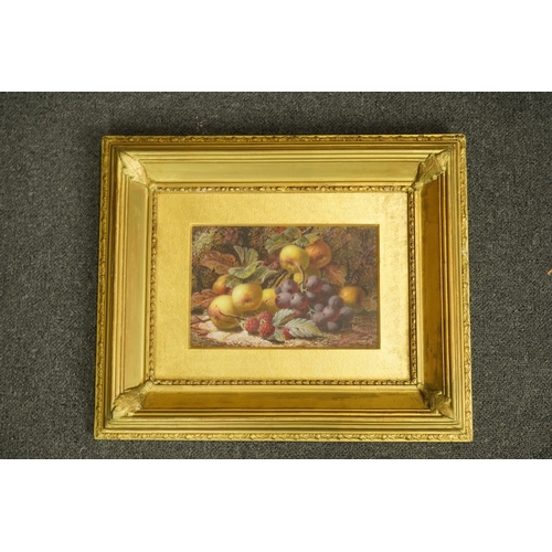 68 - Oliver Clare (British, 1853-1927) Still life of fruitoil on mill boardsigned15 x 23cm... 