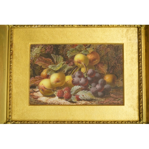 68 - Oliver Clare (British, 1853-1927) Still life of fruitoil on mill boardsigned15 x 23cm... 