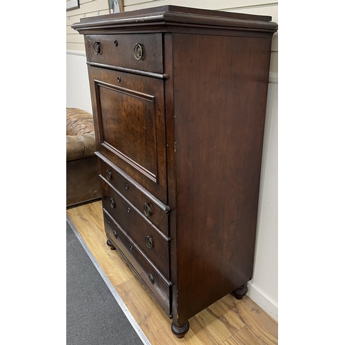 1155 - A 19th century French secretaire abattant, width 106cm, depth 56cm, height 155cm. Condition - fair... 