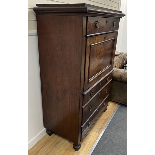 1155 - A 19th century French secretaire abattant, width 106cm, depth 56cm, height 155cm. Condition - fair... 
