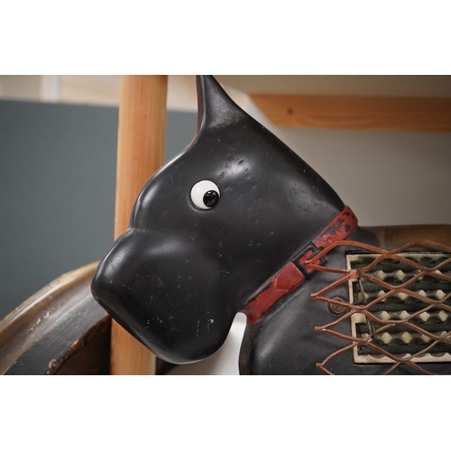 1324 - An Art Deco 1930s Zooray Highland Terrier electric heater, 51cm wide. Condition - fair, untested... 