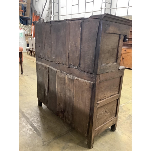 54 - An 18th century oak Duodarn, width 143cm, depth 55cm, height 152cm. Condition - fair