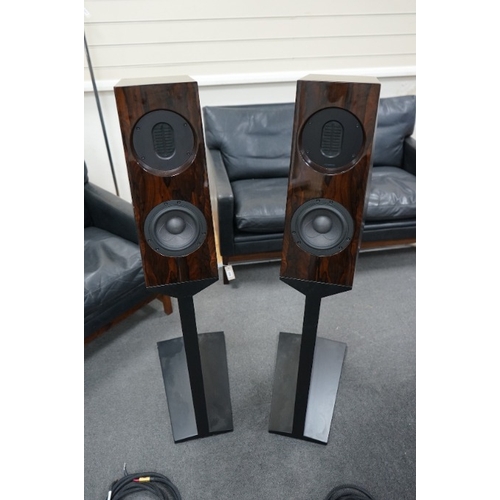 258 - A pair of Kaiser Acoustics Kawero Chiara loudspeakers, made in Germany, high density plywood cabinet... 
