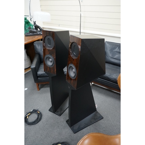 258 - A pair of Kaiser Acoustics Kawero Chiara loudspeakers, made in Germany, high density plywood cabinet... 