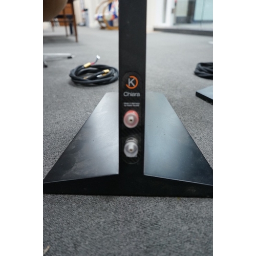 258 - A pair of Kaiser Acoustics Kawero Chiara loudspeakers, made in Germany, high density plywood cabinet... 
