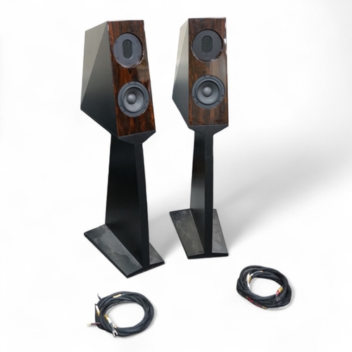 258 - A pair of Kaiser Acoustics Kawero Chiara loudspeakers, made in Germany, high density plywood cabinet... 