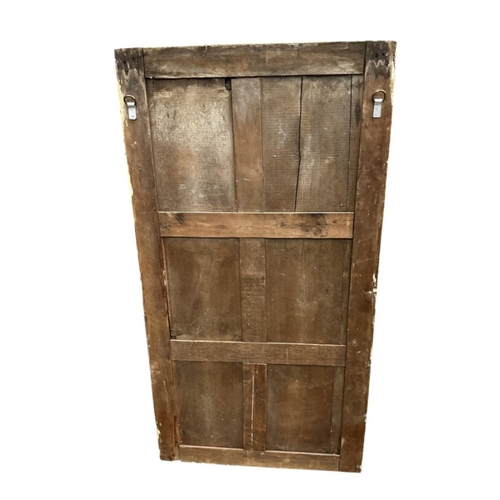 87 - A Victorian rectangular painted wood and composition wall mirror, width 65cm, height 125cm